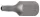 BGS technic Biztonsági Torx bit, fúrt T25 3/8" hossza: 30mm (BGS 4625)