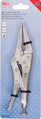 BGS technic Gripp fogó hosszú csőrű 170mm (BGS 474)