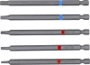 BGS DIY Behajtófej készlet | Külső hatszögletű behajtófej 6,3 mm (1/4") | Belső hatszögletű, T-profil (Torx) | 110 mm hosszú | 5 darabos (4836)