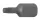 BGS technic Bordázott bitfej M5, 3/8" hossza: 30mm (BGS 4850)