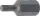 BGS technic Bordázott bitfej M5, 3/8" hossza: 30mm (BGS 4850)