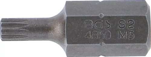 BGS technic Bordázott bitfej M5, 3/8" hossza: 30mm (BGS 4850)