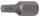 BGS technic Bordázott bitfej M6, 3/8" hossza: 30mm (BGS 4851)