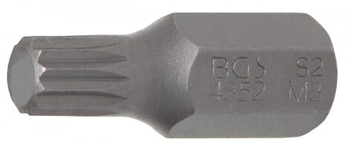 BGS technic Bordázott bitfej M8, 3/8" hossza: 30mm (BGS 4852)