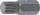 BGS technic Bordázott bitfej M10, 3/8" hossza: 30mm (BGS 4853)