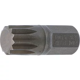   BGS technic Bordázott bitfej M12, 3/8" hossza: 30mm (BGS 4854)
