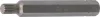 BGS technic Bordázott bitfej M8, 3/8" hossza: 75mm (BGS 4861)