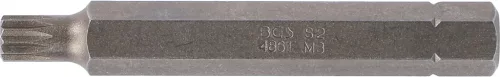 BGS technic Bordázott bitfej M8, 3/8" hossza: 75mm (BGS 4861)