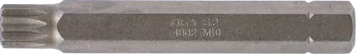BGS technic Bordázott bitfej M10, 3/8" hossza: 75mm (BGS 4862)