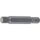 BGS technic Bordázott bitfej M12, 3/8" hossza: 75mm (BGS 4863)