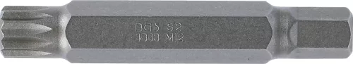 BGS technic Bordázott bitfej M12, 3/8" hossza: 75mm (BGS 4863)
