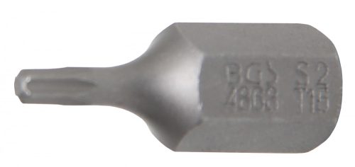 BGS technic Bitfej, nem fúrt T15 3/8" hossza: 30mm (BGS 4868)
