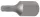 BGS technic Bitfej, nem fúrt T25 3/8" hossza: 30mm (BGS 4870)