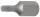 BGS technic Bitfej, nem fúrt T25 3/8" hossza: 30mm (BGS 4870)