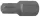 BGS technic Bitfej, nem fúrt T45 3/8" hossza: 30mm (BGS 4873)