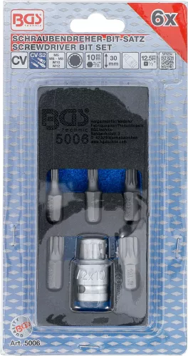 BGS technic 6 részes Spline típusú bitfej készlet (BGS 5006)
