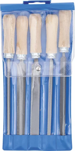 BGS DIY Reszelőkészlet | fanyéllel | 150 mm | 5 darabos (BGS 50206)