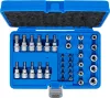 BGS technic Torx és E-Torx bit- és dugókulcsbetét készlet 3/8”, T10–T60 / E4–E20, 34 részes (BGS 5021)