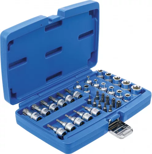 BGS technic 34 részes Torx bitfej/dugókulcs készlet 3/8" (BGS 5021)