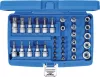 BGS technic 34 részes Torx bitfej/dugókulcs készlet 3/8" (BGS 5021)