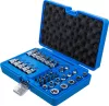 BGS technic Torx és E-Torx bit- és dugókulcsbetét készlet 3/8”, T10–T60 / E4–E20, 34 részes (BGS 5021)