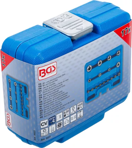 BGS technic 17 részes Torx bit és dugókulcs készlet (BGS 5023)