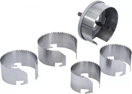 BGS DIY 5 részes lyukfűrész készlet, 60 - 95 mm (BGS 50305)