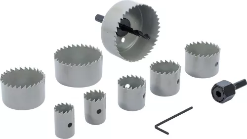 BGS DIY 11 részes lyukfűrész készlet, 19 - 64 mm (BGS 50315)