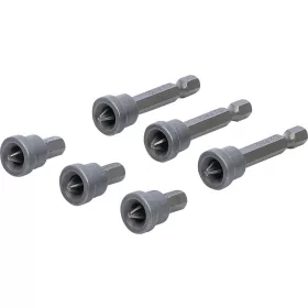   BGS DIY 1/4" Bitkészlet mélységi ütközővel, csavarok süllyesztett behajtásához | gipszkarton falhoz | csillag PH2 | 6 darabos (BGS 50406)