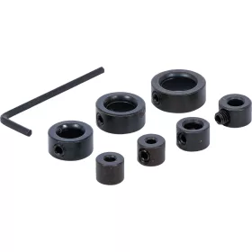   BGS DIY Fúrásmélység-határoló készlet 3 / 4 / 5 / 6 / 8 / 10 / 12 mm, 8 részes (BGS 50407)
