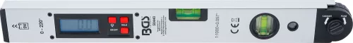 BGS technic Digitális LCD szögmérő vízmértékkel, 450 mm (BGS 50440)