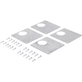   BGS Bútorpánt javítólemez készlet sérült pántrögzítéshez, 90 × 90 mm, rozsdamentes, 4 részes (BGS 50509)