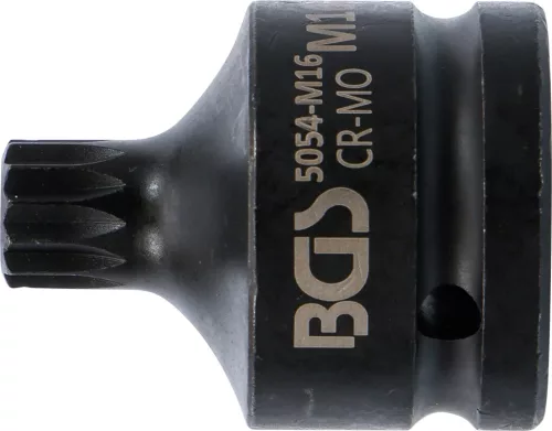 BGS technic 3/4" Spline bitfej, M16 (BGS 5054-M16)
