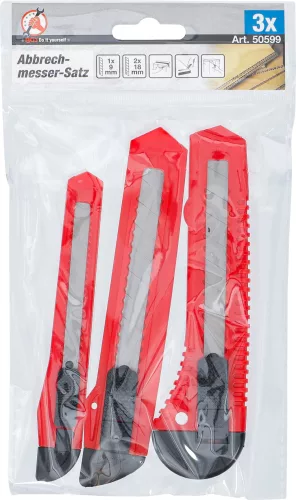 BGS DIY Tapétakés készlet | pengeszélesség 9/ 18 mm | 3 darabos (BGS 50599)