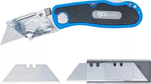 BGS technic Trapéz pengés összecsukható kés, 145 mm (BGS 50605)