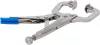 BGS technic Hegesztési fogó C-alakú 110mm, extra rövid (BGS 507)