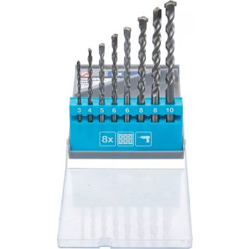   BGS DIY Kőzetfúró készlet | 3 - 10 mm | 8 darabos (50806)