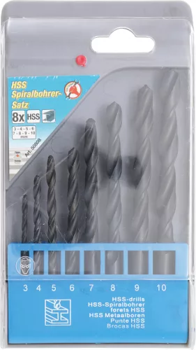 BGS DIY 8 részes HSS fúrószár készlet, 3 - 10mm (BGS 50808)