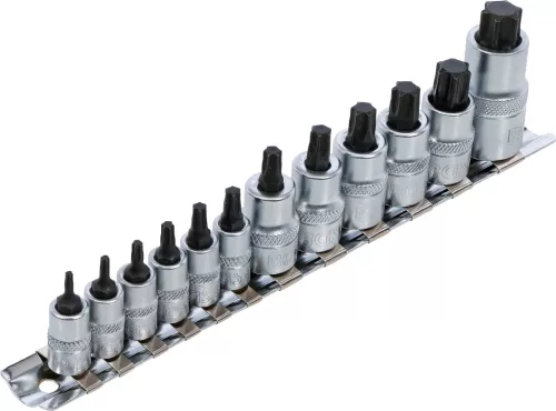 BGS technic 12 db-os Torx bitfej készlet, extra rövid, T8 - T60 (BGS 5098)