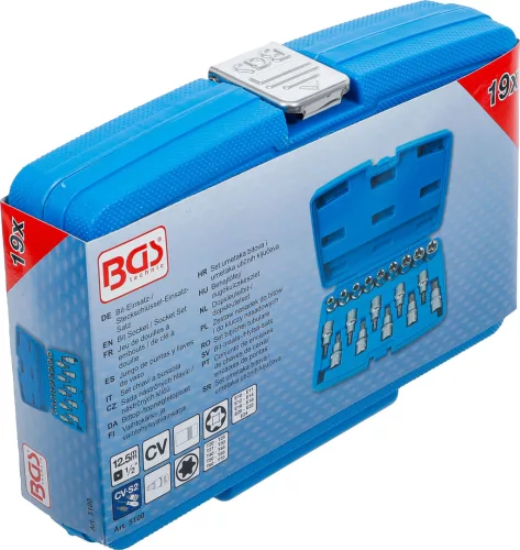 BGS technic 19 részes 1/2" Torx bitfej és dugókulcs készlet (BGS 5100)