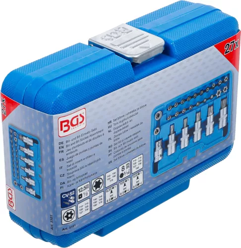 BGS technic 27 részes Torx bit és bitfej készlet (BGS 5101)