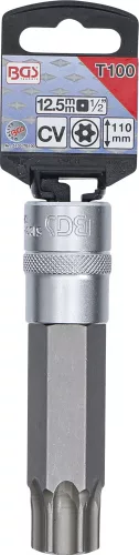 BGS technic 1/2" biztonsági Torx (fúrt) bitfej, T100x110 mm (BGS 5103-TB100)