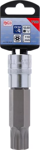 BGS technic 1/2" biztonsági Torx (fúrt) bitfej, T100x110 mm (BGS 5103-TB100)