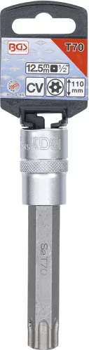 BGS technic 1/2" biztonsági Torx (fúrt) bitfej, T70x110 mm (BGS 5103-TB70)