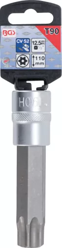 BGS technic 1/2" biztonsági Torx (fúrt) bitfej, T90x110 mm (BGS 5103-TB90)