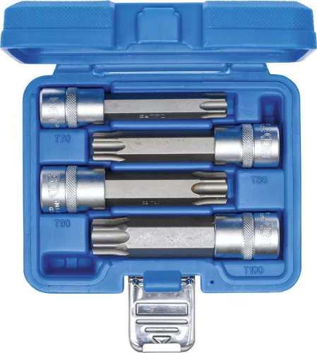 BGS technic 4 részes 1/2" biztonsági Torx (fúrt) bitfej készlet (BGS 5103)