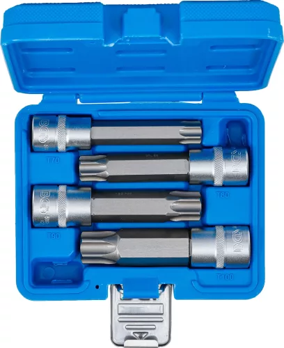 BGS technic 4 részes 1/2" biztonsági Torx (fúrt) bitfej készlet (BGS 5103)