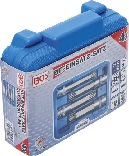 BGS technic 4 részes 1/2" biztonsági Torx (fúrt) bitfej készlet (BGS 5103)