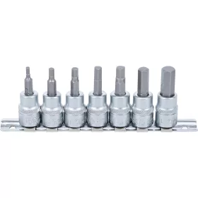   BGS technic Imbusz bitdugókulcs készlet, 3/8", 3–10 mm, CrV acél, 7 részes (BGS 5107)