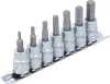 BGS technic Imbusz bitdugókulcs készlet, 3/8", 3–10 mm, CrV acél, 7 részes (BGS 5107)